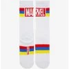 Marvel Primary Color Striped Crew Socks - BoxLunch Exclusive -BoxLunch Shop 12100094 hi