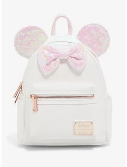 Loungefly Disney Minnie Mouse Iridescent Sequin Mini Backpack - BoxLunch Exclusive