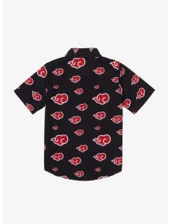 Naruto Shippuden Akatsuki Cloud Toddler Woven Button-Up - BoxLunch Exclusive -BoxLunch Shop 13479728 av1