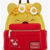 Loungefly Disney Winnie The Pooh Floral Crown Flocked Mini Backpack - BoxLunch Exclusive -BoxLunch Shop 14398087 hi