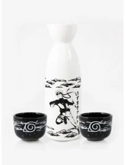 Boxlunch Naruto Shippuden Black & White Sake Set