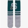 Harry Potter Syltherin Collegiate Crew Socks - BoxLunch Exclusive