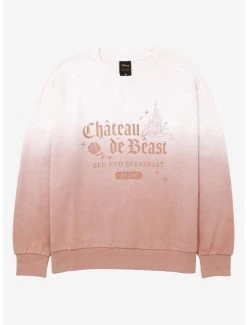 Her Universe Disney Beauty And The Beast Chateau De Beast Women's Dip-Dye Crewneck - BoxLunch Exclusive