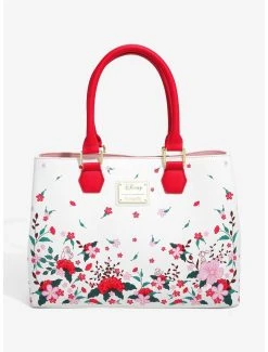 Loungefly Disney Winnie The Pooh Red & Pink Flowers Floral Handbag - BoxLunch Exclusive -BoxLunch Shop 15471849 av2