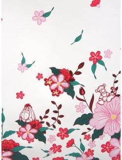 Loungefly Disney Winnie The Pooh Red & Pink Flowers Floral Handbag - BoxLunch Exclusive -BoxLunch Shop 15471849 av3