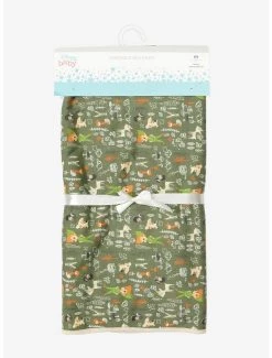 Disney Peter Pan Chibi Characters Allover Print Swaddle Blanket - BoxLunch Exclusive -BoxLunch Shop 15894429 av3