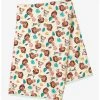 Disney Moana Tropical Icons Allover Print Swaddle Blanket - BoxLunch Exclusive -BoxLunch Shop 15894433 hi