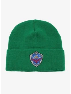 Nintendo The Legend Of Zelda Hylian Shield Cuff Beanie - BoxLunch Exclusive