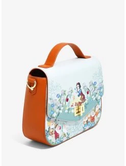 Loungefly Disney Snow White And The Seven Dwarfs Animal Friends & Characters Floral Handbag - BoxLunch Exclusive -BoxLunch Shop 16051795 av1
