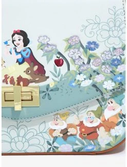 Loungefly Disney Snow White And The Seven Dwarfs Animal Friends & Characters Floral Handbag - BoxLunch Exclusive -BoxLunch Shop 16051795 av3