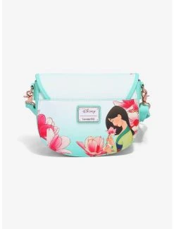 Loungefly Disney Mulan Cri-Kee & Mulan Lotus Crossbody Bag - BoxLunch Exclusive -BoxLunch Shop 16196674 av2