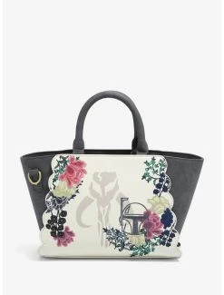 Star Wars The Mandalorian Boba Fett & Mando Floral Handbag - BoxLunch Exclusive -BoxLunch Shop 16334606 av2