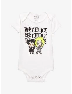 Beetlejuice Chibi Lydia & Beetlejuice Portrait Infant One-Piece - BoxLunch Exclusive