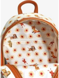 Loungefly Disney The Fox And The Hound Floral Allover Print Mini Backpack - BoxLunch Exclusive -BoxLunch Shop 16533682 av3