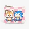 Sonic The Hedgehog & Tails Checkered Coin Purse - BoxLunch Exclusive -BoxLunch Shop 16533686 hi