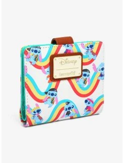 Loungefly Disney Lilo & Stitch Decade Outfits Rainbow Small Wallet - BoxLunch Exclusive -BoxLunch Shop 16534898 av1