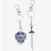 Nintendo The Legend Of Zelda Hylian Shield & Master Sword Keychain Set - BoxLunch Exclusive