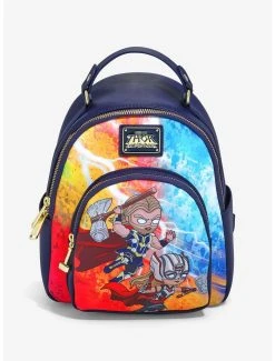Loungefly Marvel Thor: Love And Thunder Chibi Mighty Thor & Thor Mini Backpack - BoxLunch Exclusive