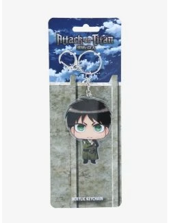 Attack On Titan Chibi Eren Acrylic Keychain - BoxLunch Exclusive -BoxLunch Shop 16836092 av2