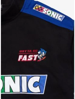 Sonic The Hedgehog Checkered Racing Jacket - BoxLunch Exclusive -BoxLunch Shop 16908411 av2
