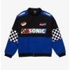 Sonic The Hedgehog Checkered Racing Jacket - BoxLunch Exclusive -BoxLunch Shop 16908411 hi