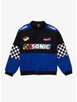 Sonic The Hedgehog Checkered Racing Jacket - BoxLunch Exclusive