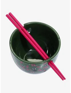 Studio Ghibli Kiki’s Delivery Service Jiji & Flowers Ramen Bowl With Chopsticks - BoxLunch Exclusive -BoxLunch Shop 16928853 av2