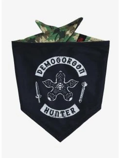 Stranger Things Demogorgon Hunter Reversible Pet Bandana - BoxLunch Exclusive