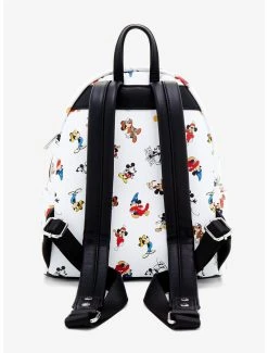 Loungefly Disney Mickey Mouse Outfits Allover Print Mini Backpack - BoxLunch Exclusive -BoxLunch Shop 17060688 av2