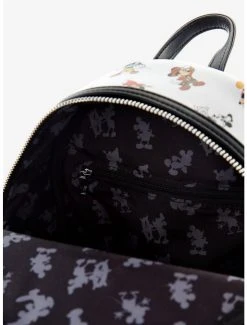 Loungefly Disney Mickey Mouse Outfits Allover Print Mini Backpack - BoxLunch Exclusive -BoxLunch Shop 17060688 av3