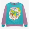 Cakeworthy Disney Snow White And The Seven Dwarfs Group Portrait Color Block Women's Crewneck - BoxLunch Exclusive