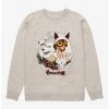 Our Universe Studio Ghibli Princess Mononoke San & Wolves Portrait Crewneck - BoxLunch Exclusive -BoxLunch Shop 17062583 hi