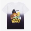 Star Wars Chibi Characters Youth Dip-Dye T-Shirt - BoxLunch Exclusive -BoxLunch Shop 17076346 hi