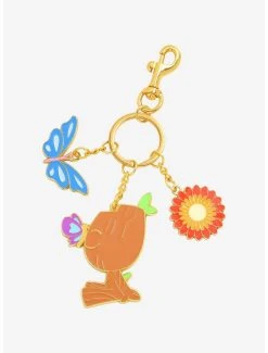Loungefly Marvel Guardians Of The Galaxy Springtime Groot Multi-Charm Keychain - BoxLunch Exclusive