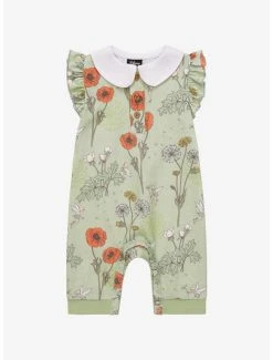 Our Universe Disney Peter Pan Tinker Bell Ruffled Collar Infant One-Piece - BoxLunch Exclusive