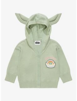 Star Wars The Mandalorian Grogu Ears Toddler Cardigan - BoxLunch Exclusive