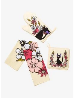 Studio Ghibli Kiki’s Delivery Service Floral Jiji Kitchen Set - BoxLunch Exclusive