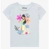 Disney Mulan Floral Sketch Art Toddler T-Shirt - BoxLunch Exclusive -BoxLunch Shop 17230221 hi