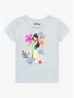Disney Mulan Floral Sketch Art Toddler T-Shirt - BoxLunch Exclusive