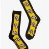 Harry Potter Hufflepuff Badger Mascot Crew Socks - BoxLunch Exclusive -BoxLunch Shop 17259062 hi