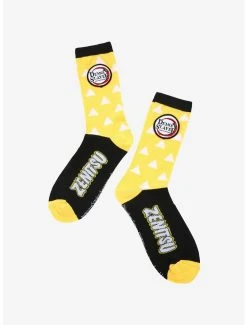Demon Slayer: Kimetsu No Yaiba Zenitsu Patterned Socks - BoxLunch Exclusive