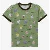 Star Wars The Mandalorian Cartoon Portraits Allover Print Toddler T-Shirt - BoxLunch Exclusive -BoxLunch Shop 17491397 hi