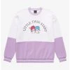Sanrio Little Twin Stars Embroidered Panel Crewneck - BoxLunch Exclusive -BoxLunch Shop 17608371 hi