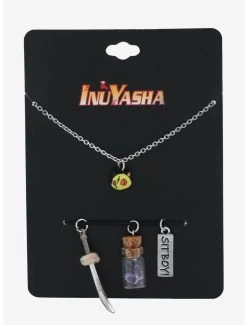 InuYasha Icons Multi-Charm Necklace - BoxLunch Exclusive -BoxLunch Shop 17668419 av2
