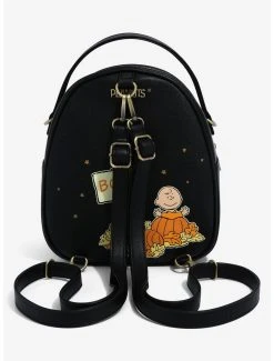 Peanuts Snoopy & Woodstock The Great Pumpkin Convertible Light-Up Mini Backpack - BoxLunch Exclusive -BoxLunch Shop 17669782 av3
