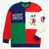 Disney Mickey Mouse Retro Color Block Crewneck - BoxLunch Exclusive -BoxLunch Shop 17723993 hi