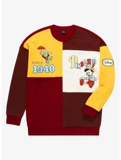Disney Pinocchio Retro Color Block Crewneck - BoxLunch Exclusive