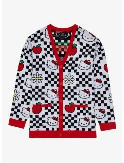 Sanrio Hello Kitty With Apples Women's Plus Sized Cardigan - BoxLunch Exclusive