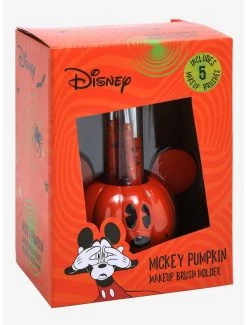 Disney Mickey Mouse Jack-O'Lantern Makeup Brush Set & Holder - BoxLunch Exclusive -BoxLunch Shop 17774022 av4