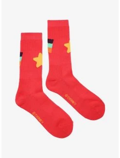 Disney Gravity Falls Mabel Star Crew Socks - BoxLunch Exclusive -BoxLunch Shop 17775666 av1